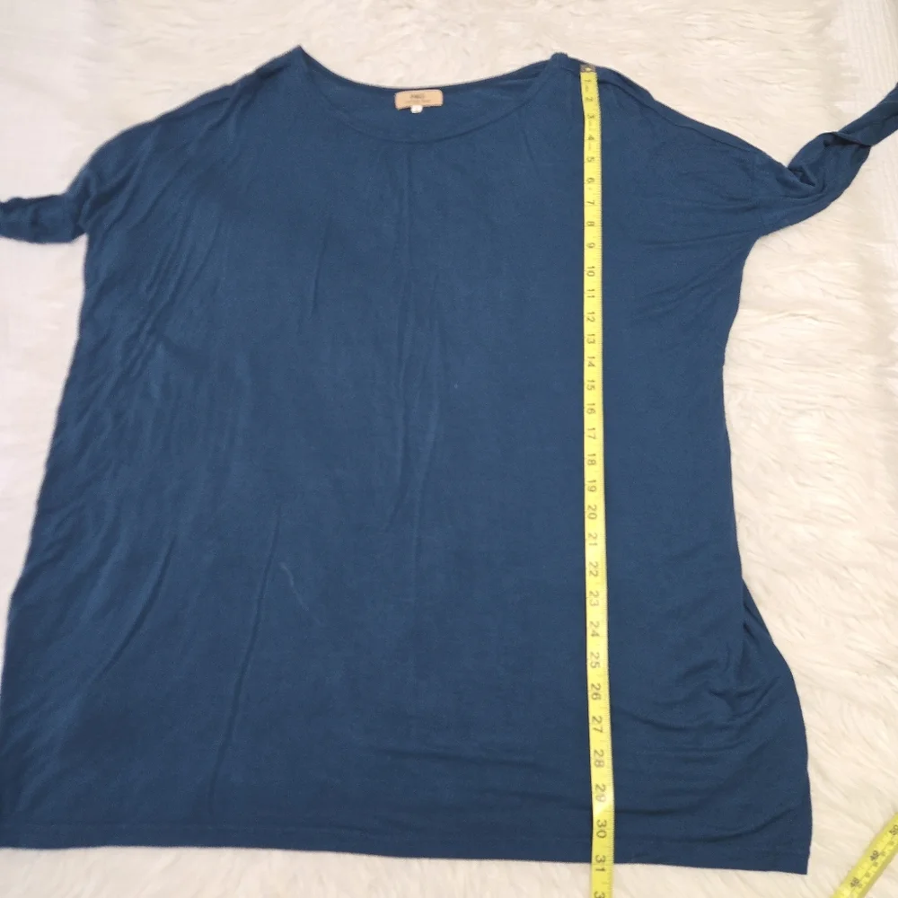 PIKO 1988 Tunic‎ Knit Top Lot Small Teal | Gray Boho Lagenlook